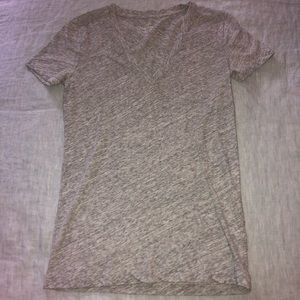J. Crew Grey V Neck Tee